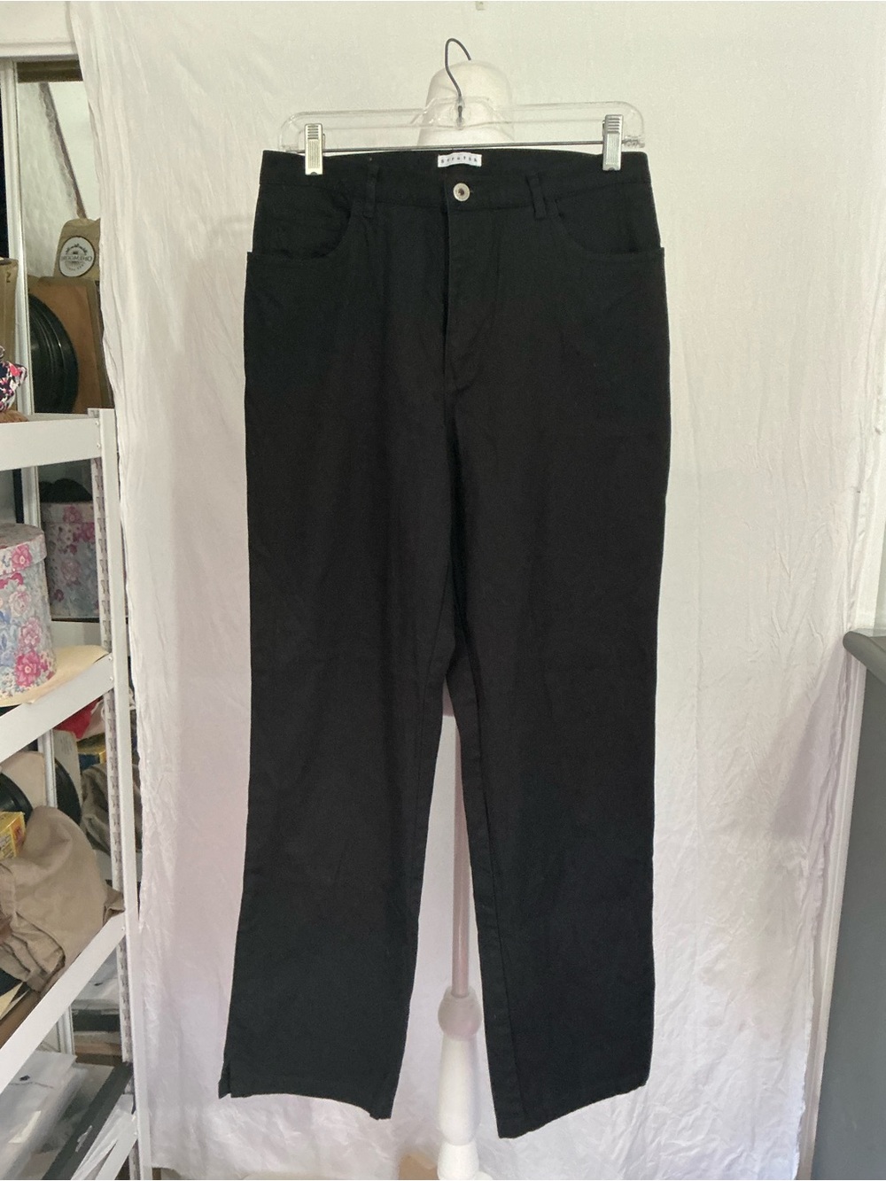 Black Pants Waistband Detail